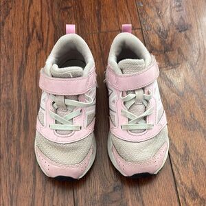 Kids Pink and White Sneakers